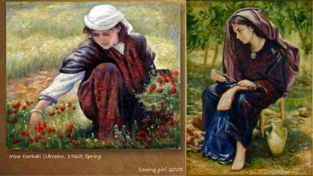 Irina Karkabi (Ukraine, 1960) Spring
Sewing girl, 2003
 