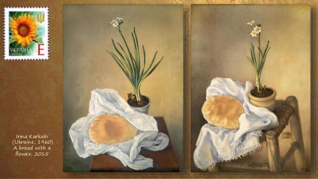 Irina Karkabi
(Ukraine, 1960)
A bread with a
flower, 2015
 