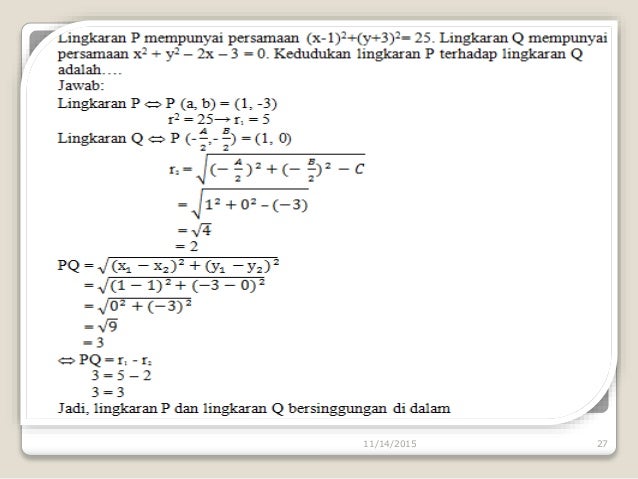Irisan Dua Lingkaran