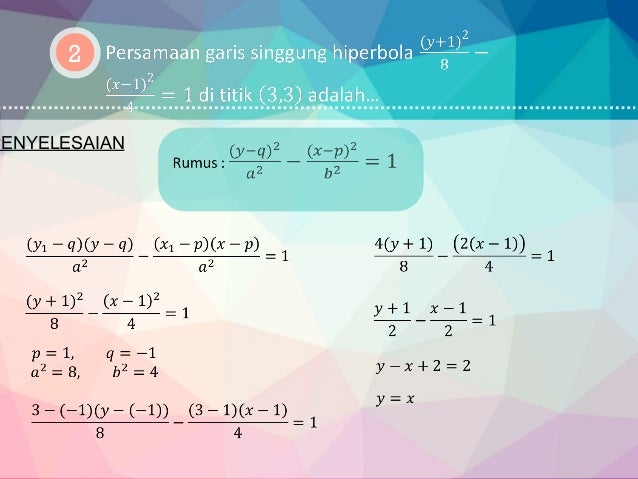 Contoh Soal Hiperbola Dan Pembahasannya