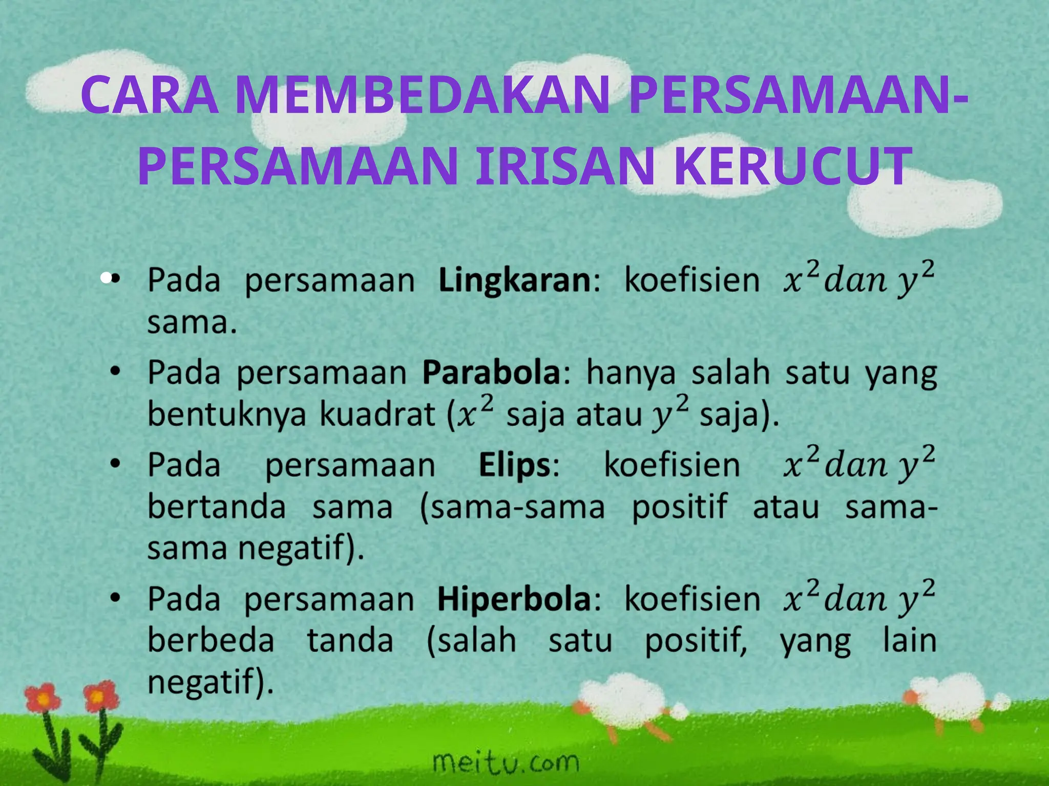 Irisan Kerucut Elips Hiperbola Parabola Pptx