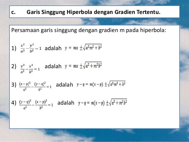 Irisan Kerucut Hiperbola