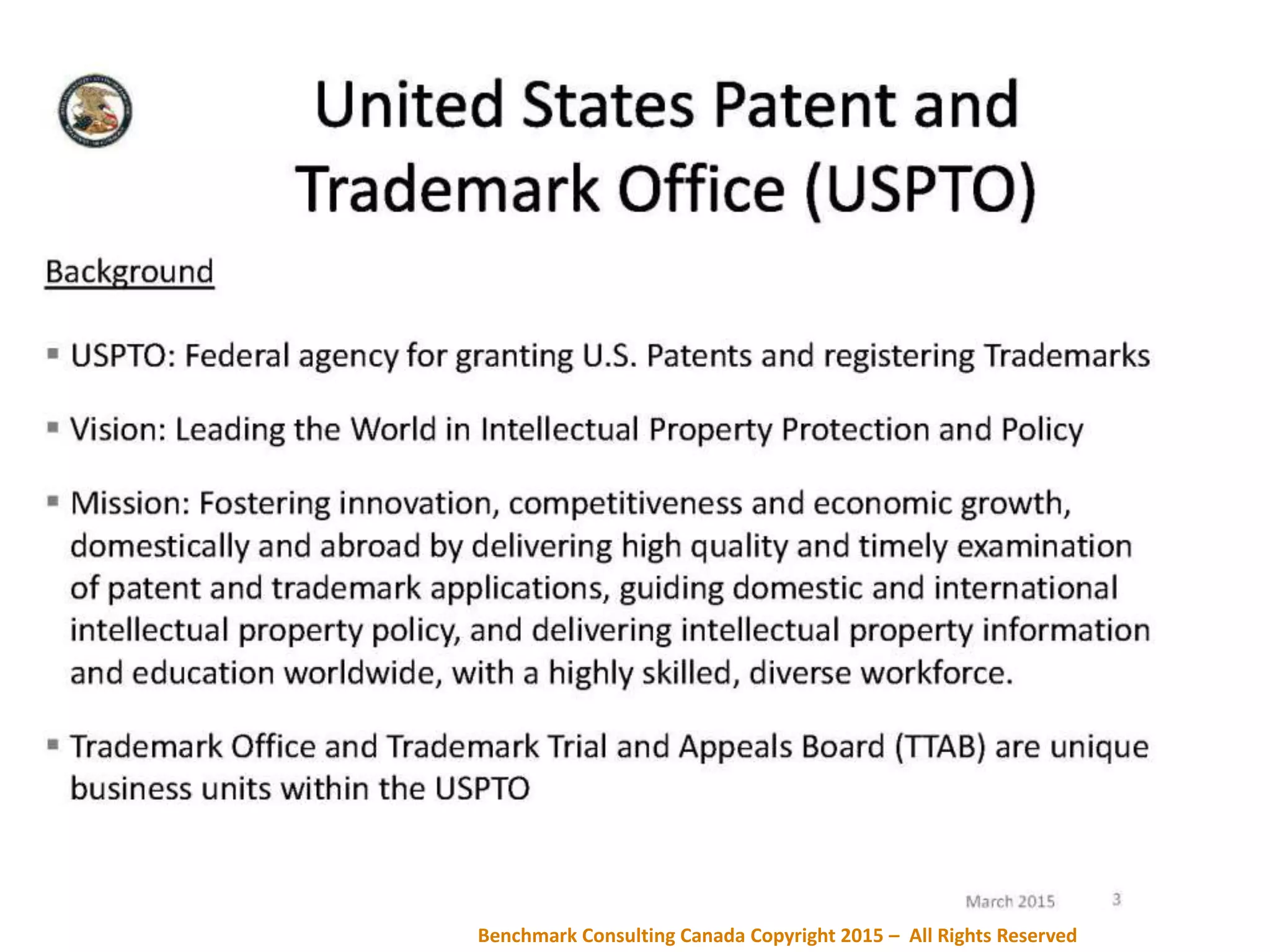 Benchmark Consulting Canada Copyright 2015 – All Rights Reserved
 