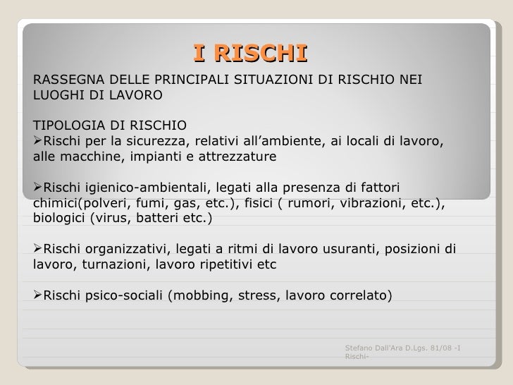 Organo Di Vigilanza Per La Sicurezza Nei Luoghi Di Lavoro