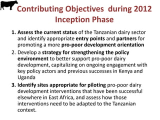 More milk  by and for the poor: Adapting dairy market Hubs for pro-poor smallholder value chains in Tanzania