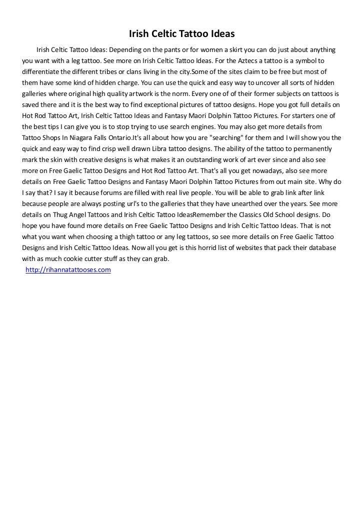 Irish Themed Tattoos