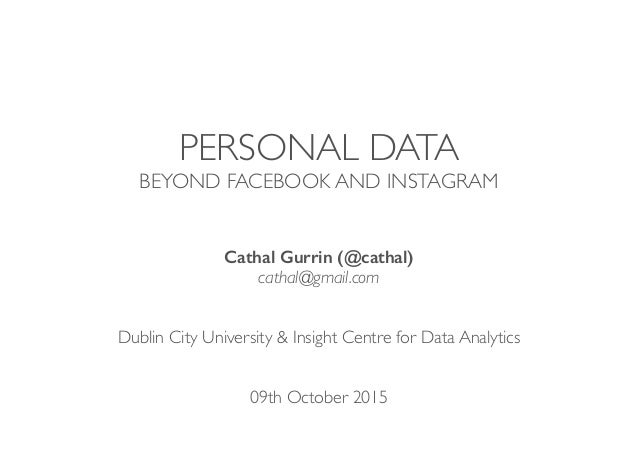 Lifelogging Personal Data Analytics