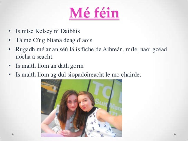 Mé féin powerpoint image