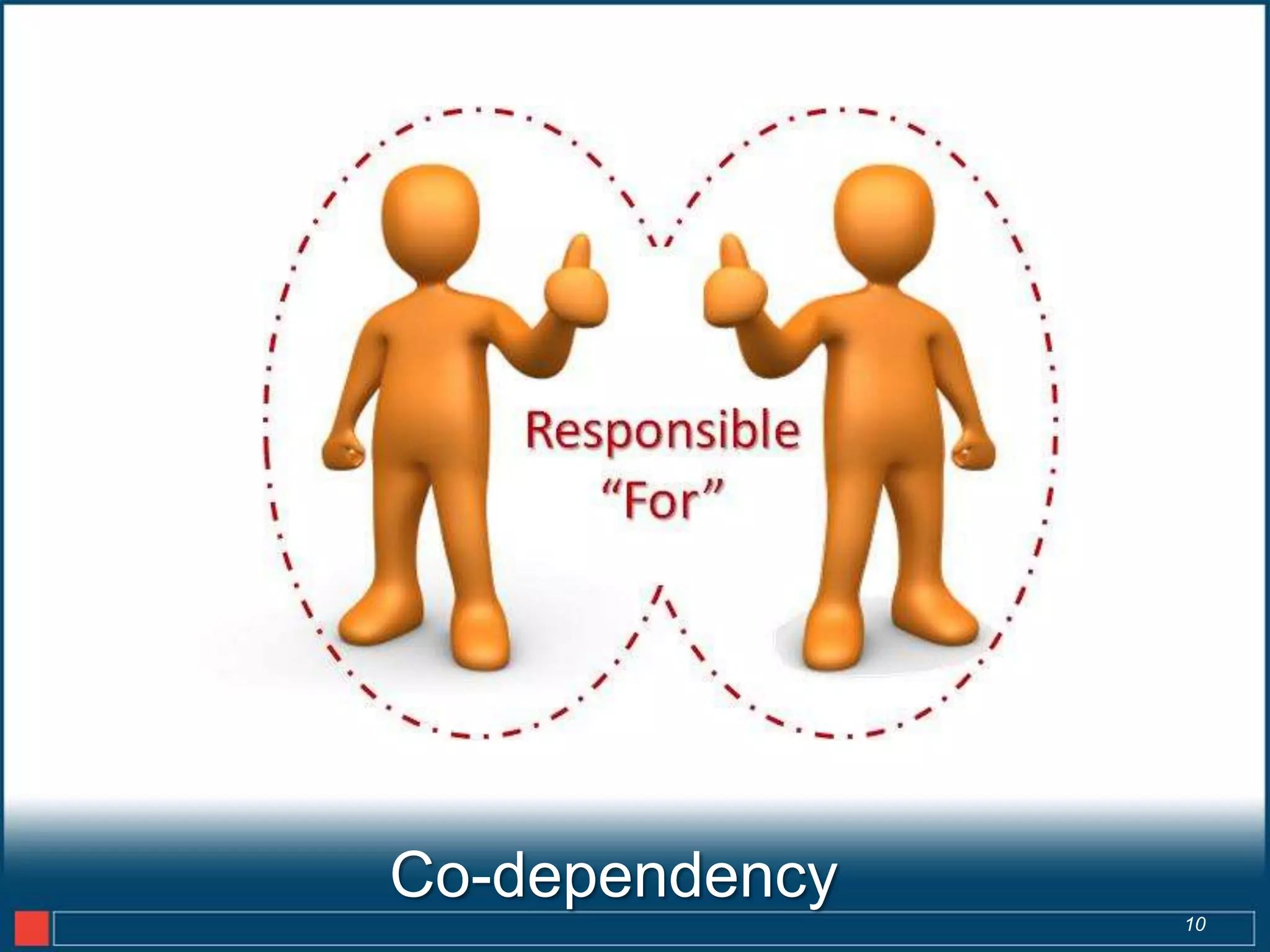 Co-dependency
                10
 