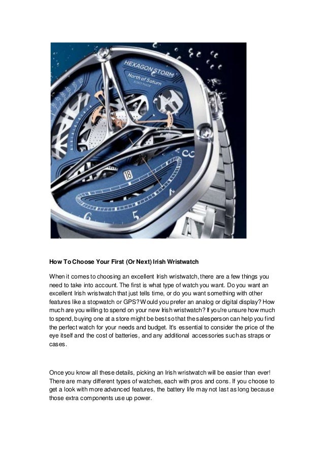 2022 Irish Wristwatch Why You Need One