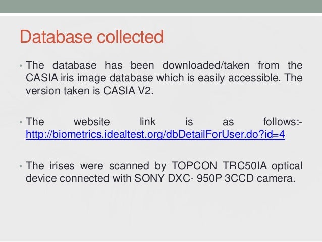 Casia Iris Image Database