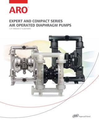 EXPERT AND COMPACT SERIES
AIR OPERATED DIAPHRAGM PUMPS
1/4” THROUGH 3” FLUID PORTS
 