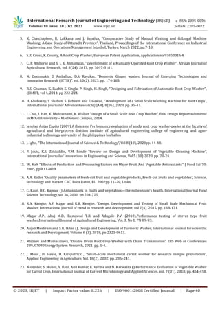 Cleaning Machine for Fruits and Vegetables: A Brief Literature Review | PDF