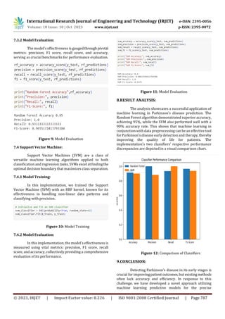 Enhancing Parkinson's Disease Detection Through Machine Learning | PDF
