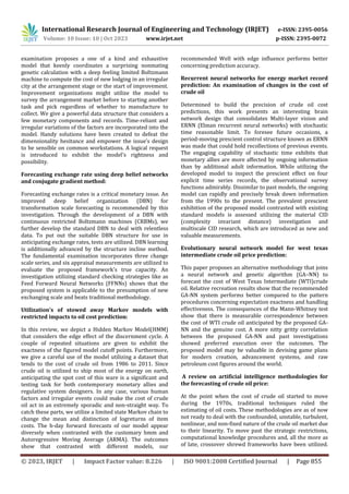 Forecasting Crude Oil Prices by using Deep Learning Based Model | PDF