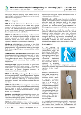 Smart Stick for Blind People - A smart aid for disabled person | PDF