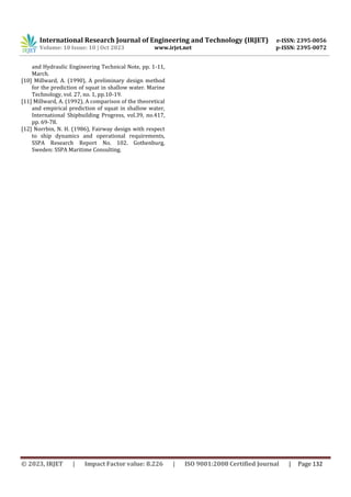 A Comparative Analysis for Predicting Ship Squat in Shallow Water | PDF