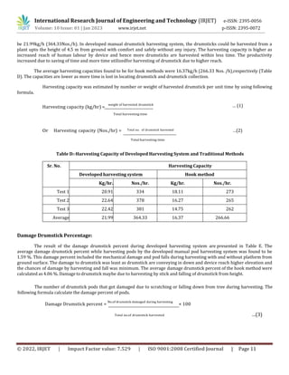Development and Performance Evaluation of Manually Operated Drumstick ...