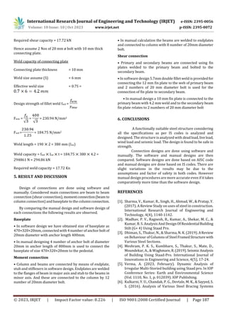 A COMPARATIVE STUDY ON RIGID CONNECTION DESIGN OF FRAMED MULTI STOREYED ...