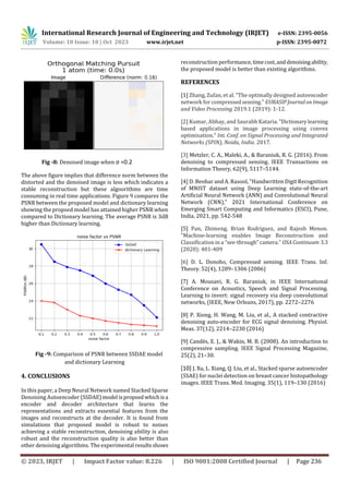 IMPROVEMENT IN IMAGE DENOISING OF HANDWRITTEN DIGITS USING AUTOENCODERS ...
