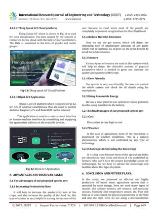 Solar Powered Smart Agriculture Systems Using WSN Via IoT | PDF