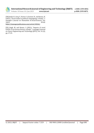 International Research Journal of Engineering and Technology (IRJET) e-ISSN: 2395-0056
Volume: 10 Issue: 01 | Jan 2023 www...