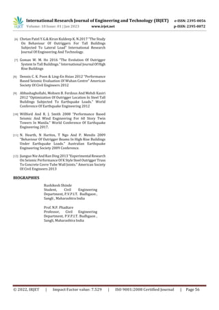 Seismic Analysis of High Rise Building Using Outriggers and Belt- Truss ...