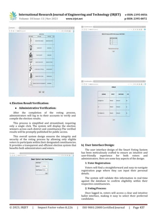 Smart Voting System Using Java Servlets | PDF