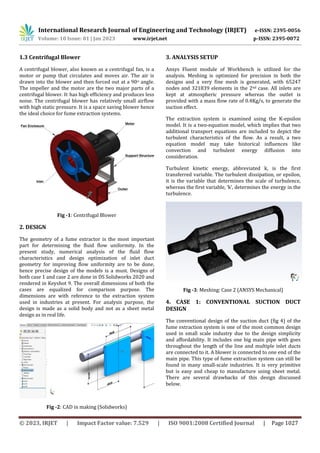 Suction Duct Optimization for Fume Extraction System