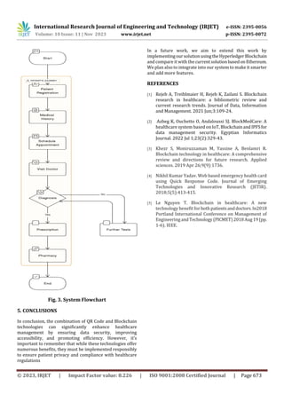 Healthcare Management with QR Code using BlockChain | PDF