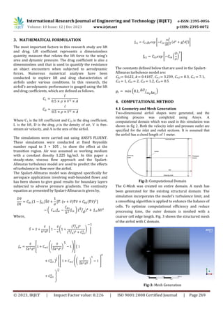Computational Analysis of the Aerodynamic Performance of NACA 4412 and ...