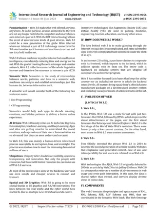 Web 3.0 – Future Of The Internet. | PDF