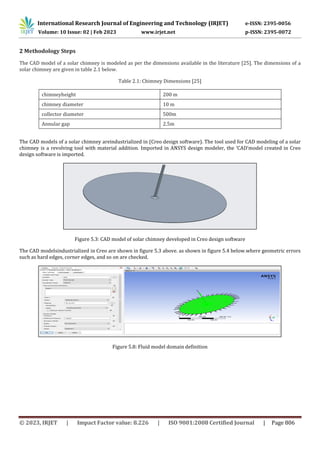 Thermal Analysis and Design Optimization of Solar Chimney using CFD | PDF