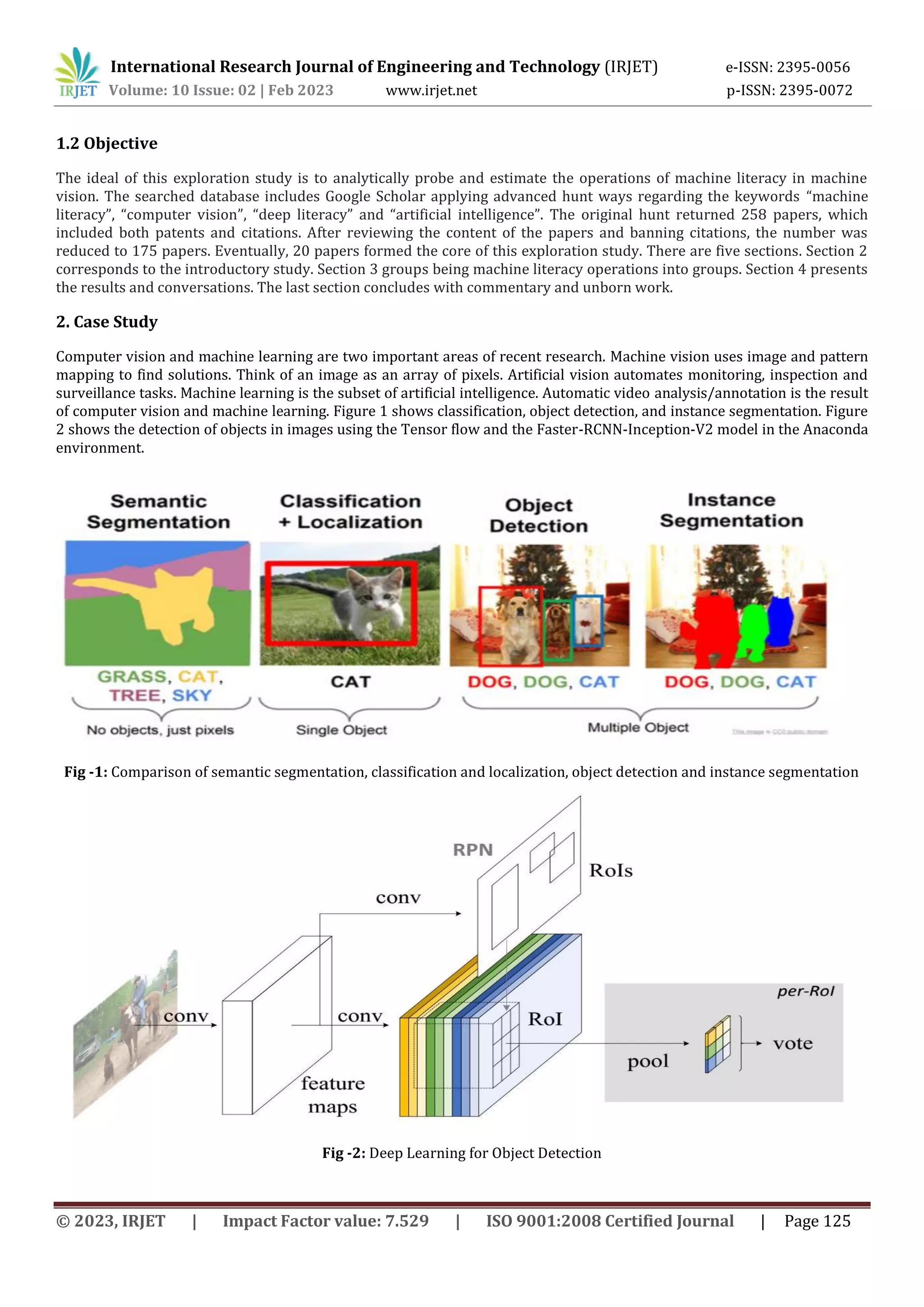 Utilization of Machine Learning in Computer Vision | PDF