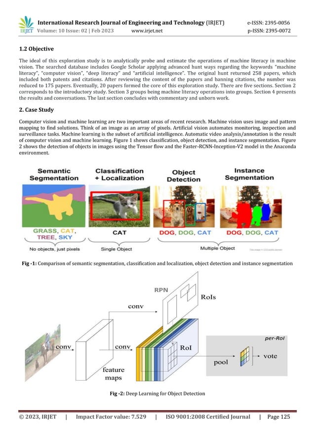 Utilization of Machine Learning in Computer Vision | PDF