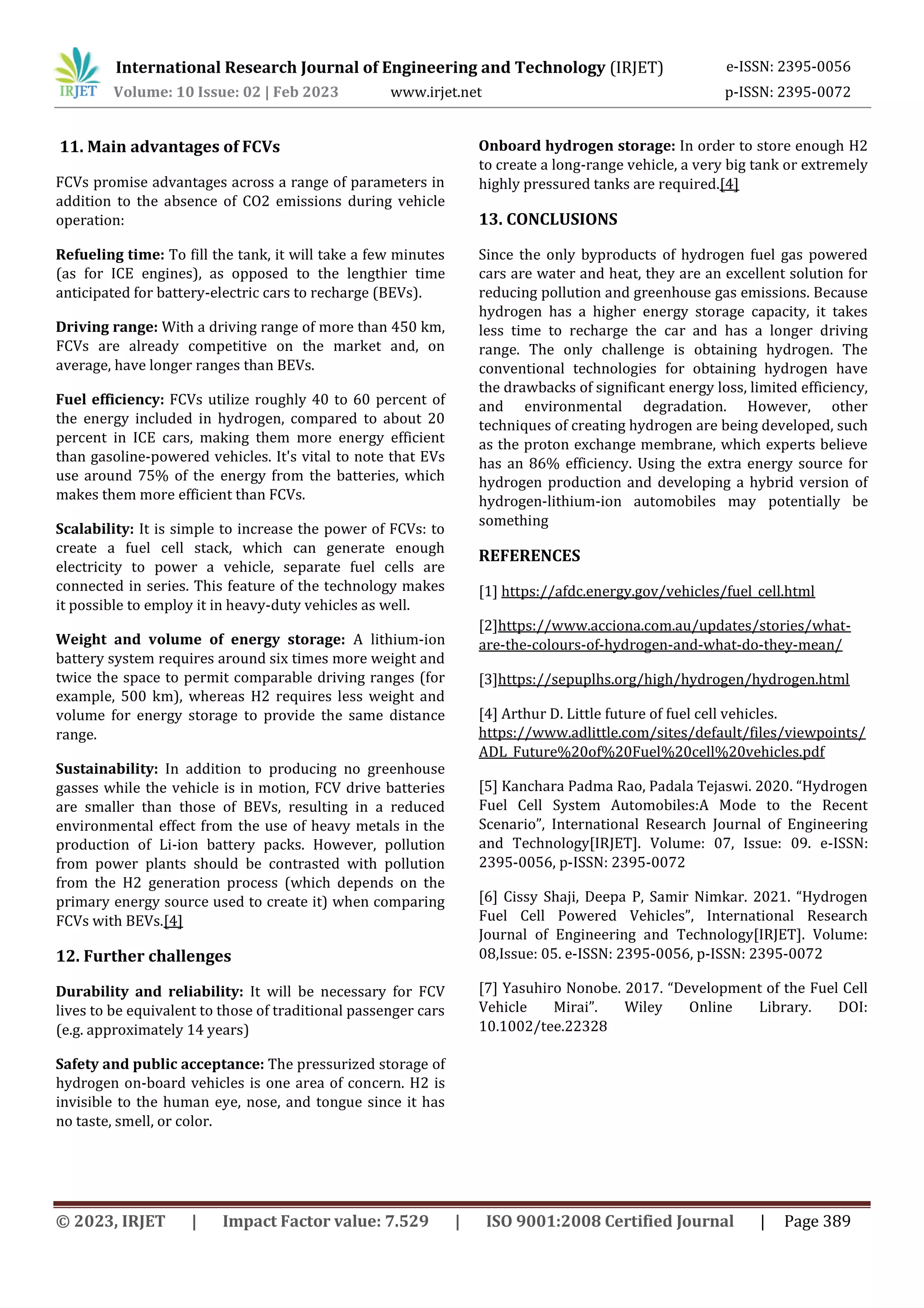 Hydrogen Fuel Cell AutoMobile: A Comprehensive Overview | PDF