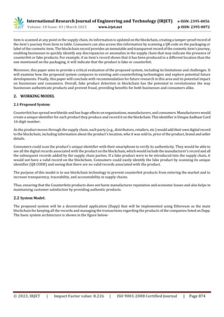 Fake Product Detection Using Blockchain Technology | PDF