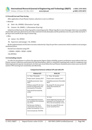 Class 3 Lps System.pdf STUDY AND IMPLEMENTATION OF LAST PLANNER SYSTEM (LPS) IN CONSTRUCTION ...