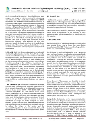 Analysis And Design of Pre-Engineered Building Using Indian And ...