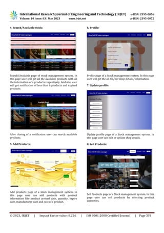 Stock Management System | PDF
