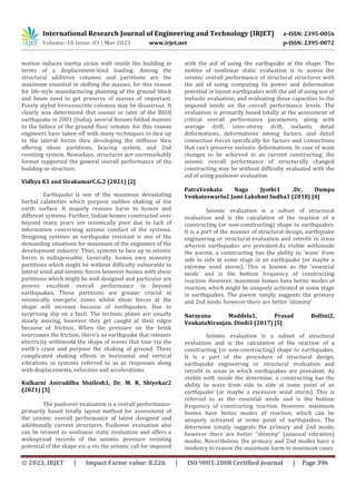 STUDY OF PUSHOVER ANALYSIS OF G+10 RCC BUILDING WITH SHEAR WALL | PDF