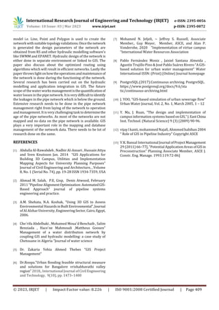 A Review of _Urban Water Networks Management Using GIS | PDF