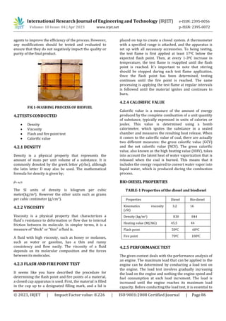 EXPERMENTAL ANALYSIS OF PEANUT OIL AS BIO-DIESEL ON CI ENGINE | PDF