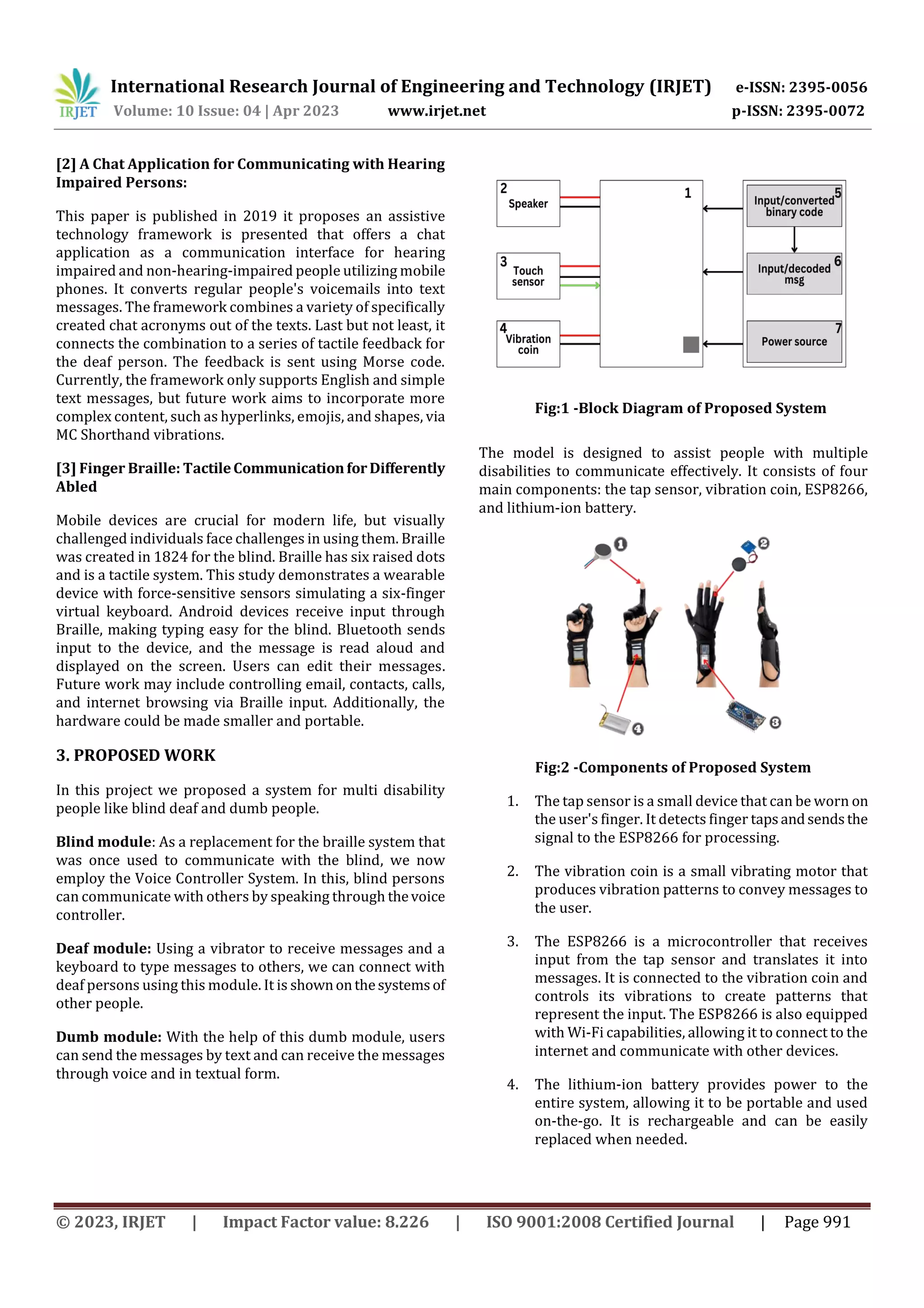 Two Way Communication System with Binary Code Medium for People with ...