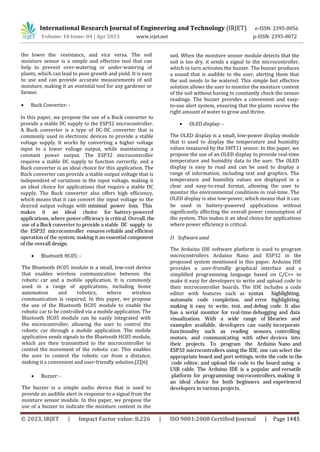 IoT based Smart Agriculture Monitoring System | PDF