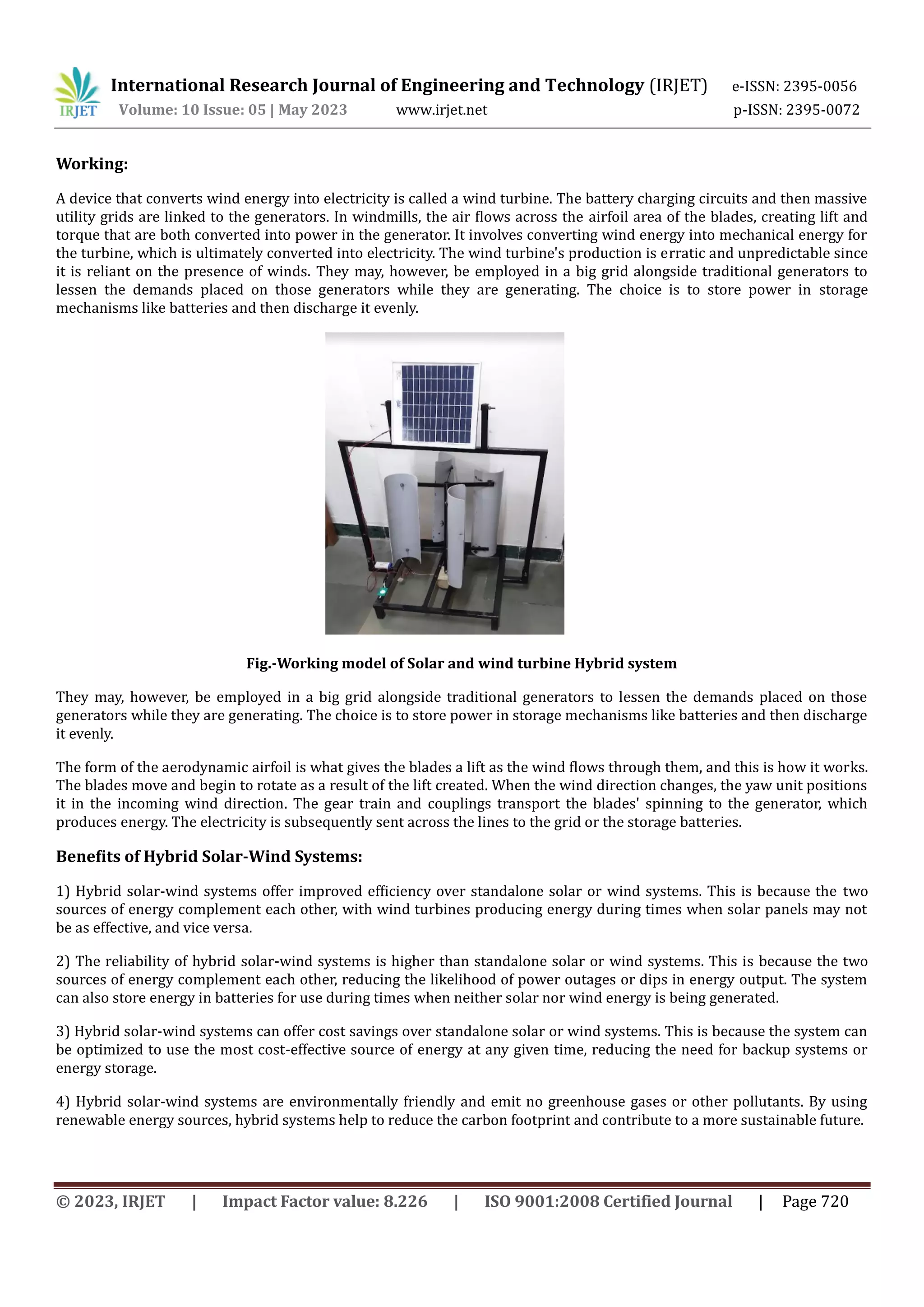 Generation of Electricity by Hybrid Mode of- Vertical Axis Wind Turbine ...