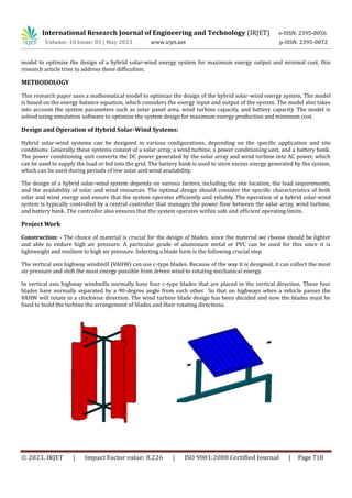 Generation of Electricity by Hybrid Mode of- Vertical Axis Wind Turbine ...