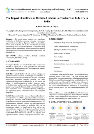 The Impact of Skilled and Unskilled Labour in Construction Industry in ...