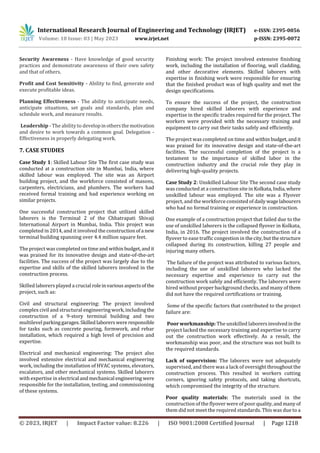 The Impact of Skilled and Unskilled Labour in Construction Industry in ...