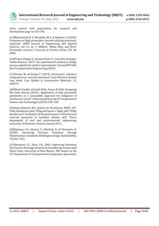 A Review Paper on Pervious Concrete | PDF